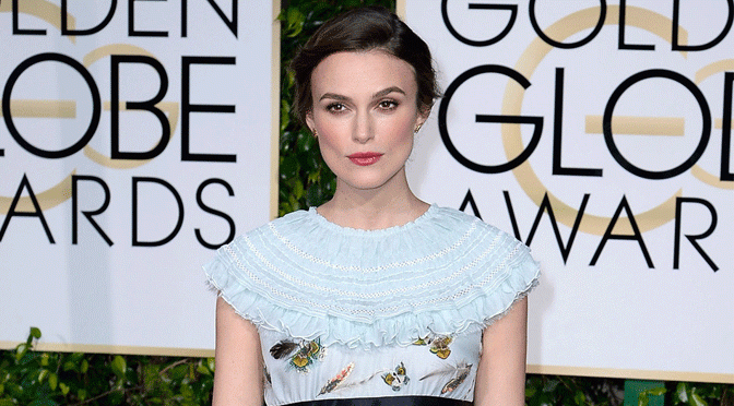 BEAUTY DIARIES BY BEAUTY LINE - KEIRA KNIGHTLEY’S BEAUTY LOOK FROM THE GOLDEN GLOBES 2015